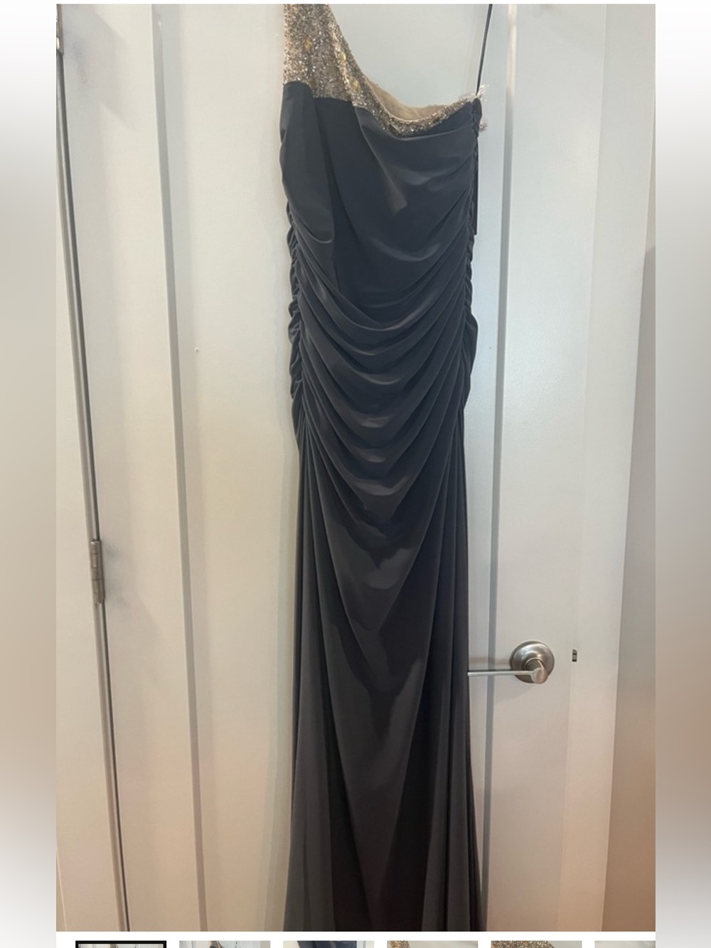 Js Boutique one shoulder gown Sz 4